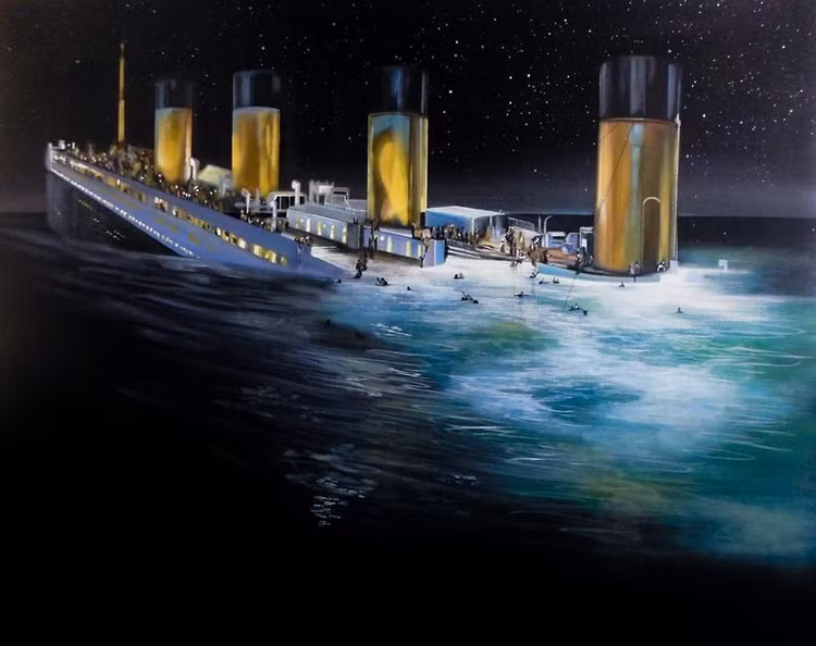 2. Cuốn tiểu thuyết “dự đoán” thảm họa Titanic. Năm 1898 – tức 14 năm trước khi Titanic chìm – nhà văn Morgan Robertson đã viết cuốn “Futility, or the Wreck of the Titan”, kể về một con tàu tên Titan bị đắm sau khi va phải băng trôi ở Bắc Đại Tây Dương. Những điểm tương đồng đến đáng sợ khiến nhiều người tin rằng đó là một lời tiên tri. Ảnh: Pinterest.