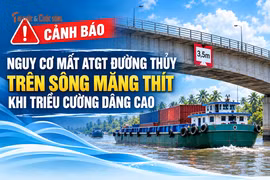 [INFOGRAPHIC] Cảnh báo nguy cơ mất an toàn đường thủy trên sông Măng Thít