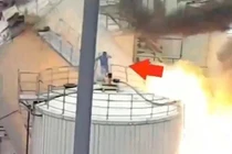 Công nhân thoát nạn trong gang tấc khi bể hóa chất phát nổ