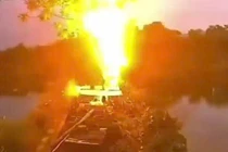 Người phụ nữ bị sét đánh bay khi đang chăm chó