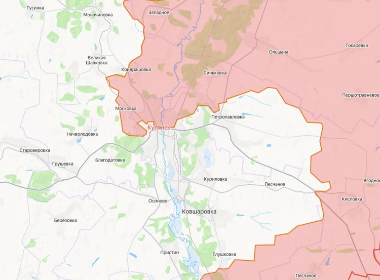 Der Kanal „Military Summary“ berichtete, dass die 68. motorisierte Schützendivision der 6. kombinierten Armee des Leningrader Militärbezirks Angriffe nördlich von Kupjansk (Kolodeznoje, Kutkowka, Doroshovka) und östlich von Kupjansk (Petropawlowka, Peschanoje, Stepowaja Nowosjolowka) durchgeführt habe, unterstützt von der Drohneneinheit Molnija. 13-2351.jpg