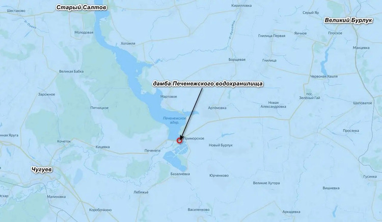 Serangan rudal tersebut menargetkan bendungan waduk Pechenezhskoye, yang menghubungkan Kharkiv dan Chuguev dengan Vovchansk, Velykyi Burluk, dan Kupyansk. Lalu lintas di bendungan terganggu dan pihak berwenang Ukraina sedang menilai kerusakan. Menurut gambar dari lokasi kejadian, serangan awal tidak menghancurkan bendungan, dan serangan lanjutan kemungkinan akan terjadi. 15-4141.jpg