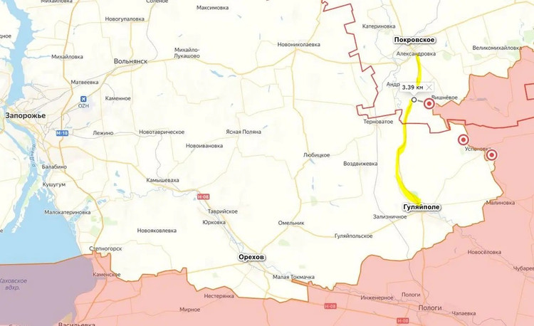 A linha de defesa traseira de Guliai-Polye era frágil e não havia posições bem estabelecidas; portanto, o ataque repentino pela retaguarda do exército russo pegou o exército ucraniano de surpresa, e a situação piorou. 15.jpg