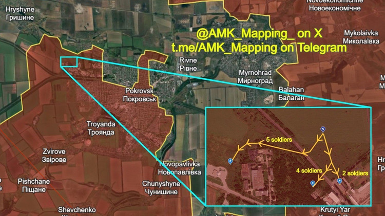 Meer specifiek landden twee UH-60 helikopters van de Oekraïense Defensie Inlichtingendienst (GUR) de taskforce in het geheim in de westelijke buitenwijken van de stad, vlakbij het industriële complex en de posities van de Moskouse strijdkrachten in Pokrovsk. Helaas werden alle schutters door de RFAF uitgeschakeld. 12.jpg