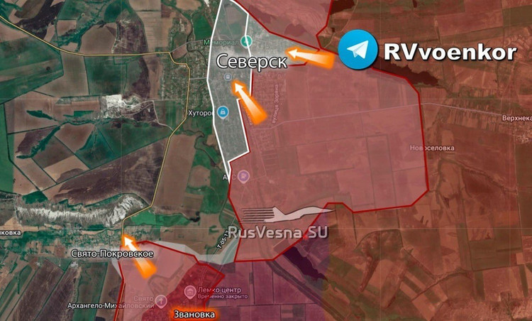 A Rybar csatorna beszámolója szerint a Királyi Légierő áttörte a 10. Különálló Rohamdandár AFU védelmét a Sziverszktől délre fekvő Szvjato-Pokrovszke faluban. Az ukrán csapatoknak a falun kívüli magaslatokra kellett visszavonulniuk, de a Szvjato-Pokrovszke és Reznikovka melletti dombok már nem jelentettek számukra biztonságos kapaszkodót. Ezek a magaslatok jelentették az utolsó védelmi vonalat a 7-6536.jpg