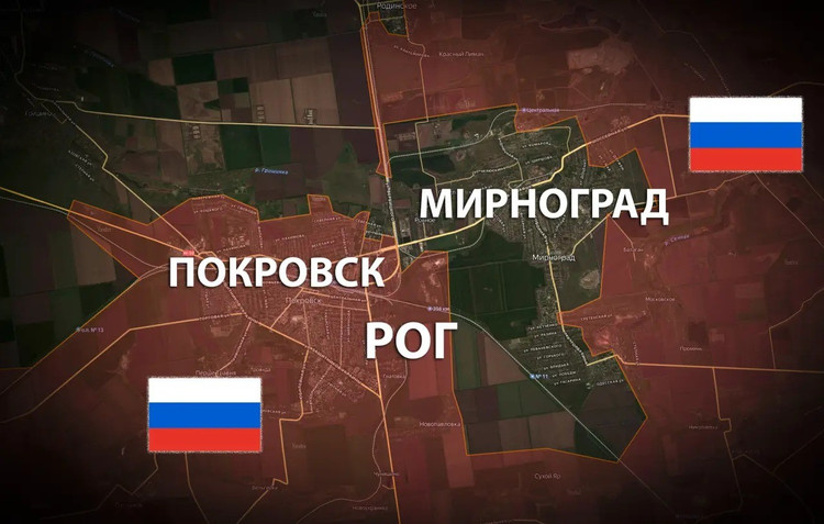 Ukrajinské síly byly nyní vytlačeny z nejvíce opevněných oblastí městské oblasti Myrnohrad. Zatímco v minulosti byly Ozbrojené síly Ukrajiny (AFU) stále schopny alespoň doplňovat zásoby zbytků svých sil uvězněných v Myrnohradu pomocí těžkých bezpilotních letounů a pozemních robotů, dnes tomu tak již není. 2.jpg