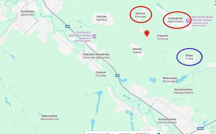 Pada 4 Desember, Kementerian Pertahanan Rusia mengumumkan perebutan Bezimyane, yang terletak di sebelah timur kota Druzhkivka. Permukiman ini kecil (berpenduduk 10 jiwa), tetapi, seperti permukiman Klynove yang direbut pada 1 Desember, permukiman ini memiliki signifikansi taktis yang penting dalam operasi yang dilakukan oleh Grup Operasi Selatan RFAF. Namun, apa yang terjadi pada 1 Desember di wilayah Strashny Yar penting sebagai terobosan frontal, itulah sebabnya Khairullin menempatkan penanda taktis ini di peta. 13.jpg