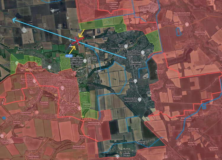 ទោះជាយ៉ាងណាក៏ត្រូវបានគេផ្ទៀងផ្ទាត់ថាមានតំបន់គ្រប់គ្រងរបស់រុស្ស៊ីនៅតំបន់មីន ៥/៦។ Snegiryov បាននិយាយថា ក្រុមវាយប្រហារតូចៗត្រូវបានប្រមូលផ្តុំនៅទីនោះ ហើយអគាររដ្ឋបាលនៃ Mine 5/6 កំពុងត្រូវបានប្រើប្រាស់ដោយកងទ័ពរុស្ស៊ីជាស្ថានីយ៍ត្រួតពិនិត្យ UAV ។ 12-2527.jpg