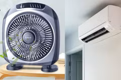 Dùng điều hòa kèm quạt này, mát hơn, ít tốn điện