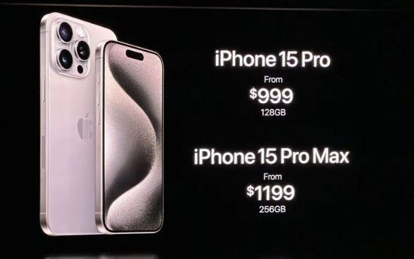 Giá iPhone 15 Pro và Pro Max.