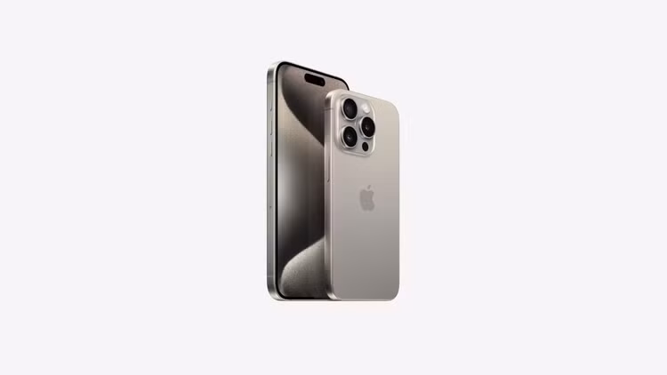 iPhone 15 Pro sở hữu viền titanium.