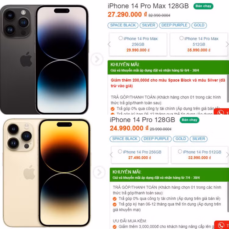 Ảnh chụp màn hình. Giá cập nhập ngày 10/4/2023. Ảnh chụp màn hình. Giá cập nhập ngày 10/4/2023.