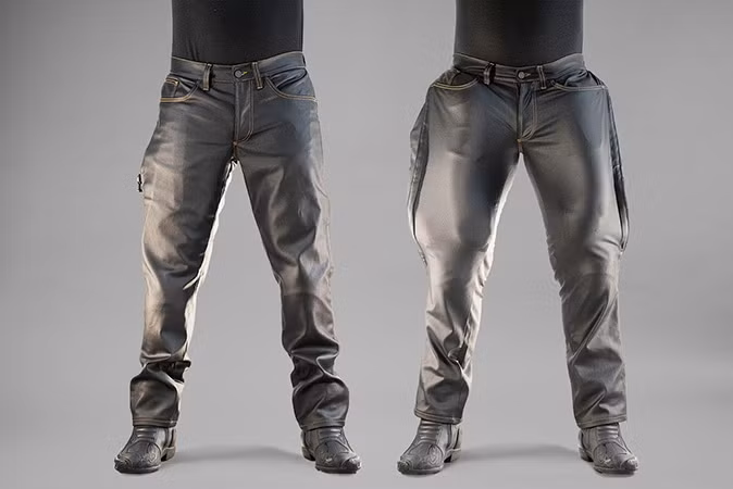 Quần gắn túi khí tự phồng dành cho người đi xe máy. Ảnh: Mo"cycle