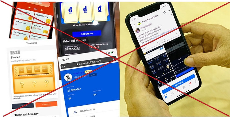 Nhiều ứng dụng kiếm tiền lừa đảo xuất hiện trên thị trường.