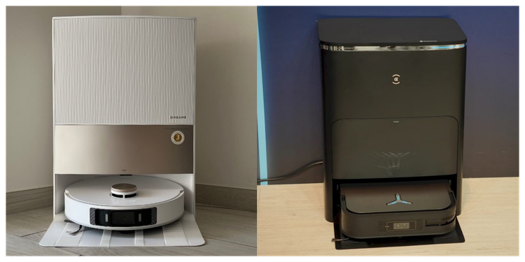 Robot hút bụi Dreame L20 Ultra và Ecovacs Deebot X2 Omni.