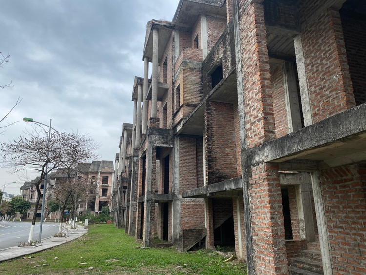 Dự án khu đô thị Lideco thuộc thị trấn Trạm Trôi, Hoài Đức (Hà Nội) là một trong những dự án lớn nhất huyện này - Ảnh: T.Huy