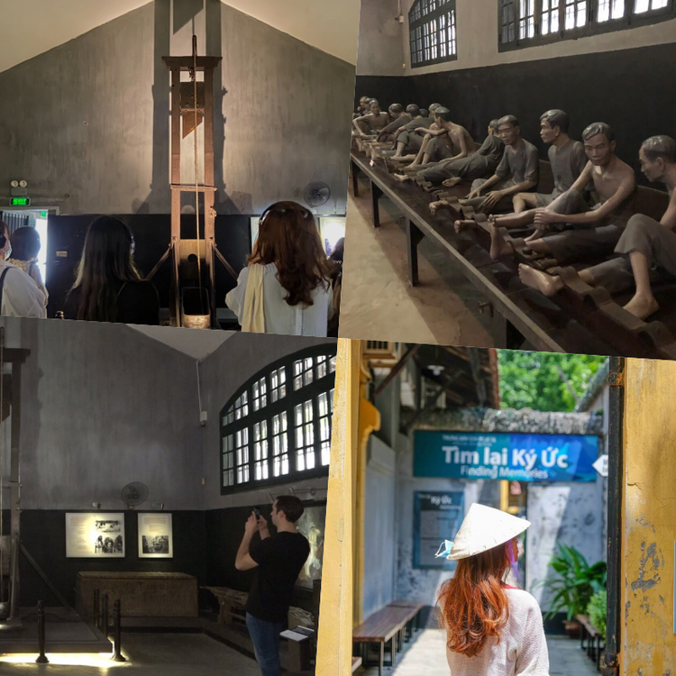 Thời gian gần đây, di tích Nhà tù Hoả Lò đón nhận được sự ủng hộ và quan tâm của nhiều đối tượng du khách, đặc biệt là các bạn trẻ tìm đến với di tích với mong muốn được tìm hiểu lịch sử và “sống lại” một thời quá khứ vẻ vang của dân tộc. Số lượng du khách đăng ký tham quan đông đến mức các tour lúc nào cũng trong tình trạng &apos;cháy vé&apos;. Ảnh: internet.