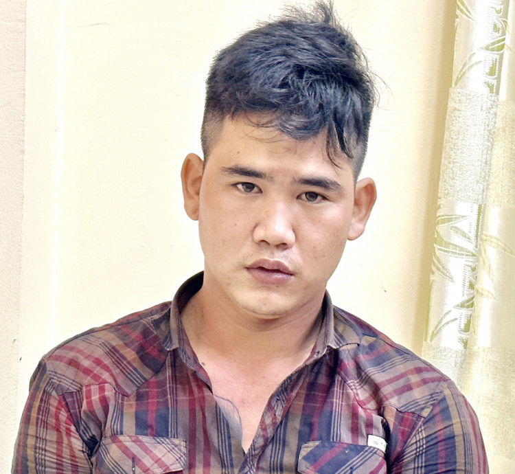 Đối tượng Cường tại cơ quan Công an. Ảnh: CAND.