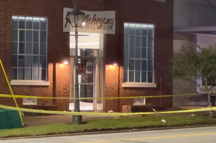 Phòng khiêu vũ Mahogany Masterpiece ở Dadeville, Alabama, nơi xảy ra vụ xả súng chết người vào tối 15/4 - Ảnh: WRBL