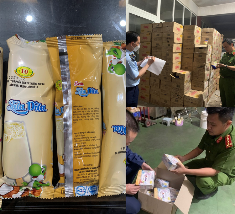 Lực lượng chức năng phát hiện 30.000 que kem làm từ nguyên liệu quá hạn sử dụng. Lực lượng chức năng phát hiện 30.000 que kem làm từ nguyên liệu quá hạn sử dụng.