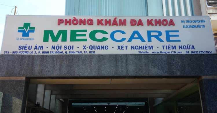 Phòng khám đa khoa Meccare bị xử phạt vì dùng người không có chứng chỉ chuyên môn khám bệnh chữa bệnh.