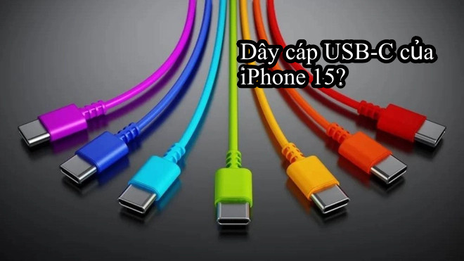 Sẽ có rất nhiều sự lựa chọn màu sắc với cáp sạc iPhone 15.