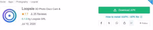 Tìm file cài đặt ứng dụng Loopsie trên internet có thể vô tình rước nhầm mã độc về smartphone (Ảnh minh họa).