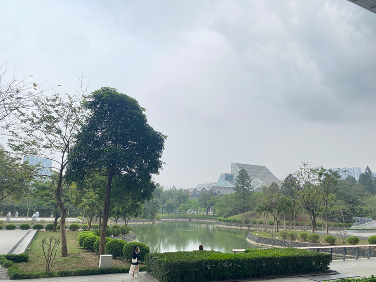 Khuôn viên của bảo tàng khá rộng với không gian xanh mát, vườn hoa và hồ nước…