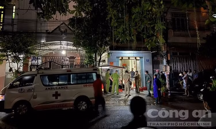 Hiện trường vụ việc. Ảnh: Báo Công An TP HCM.
