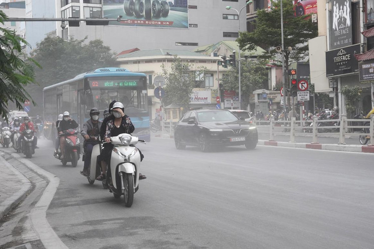 Thủ đô Hà nội là một trong những thành phố có chỉ số ô nhiễm không khí cao ở châu Á.
