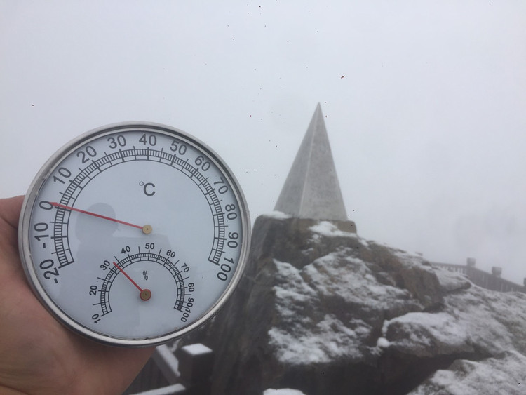 Nhiệt độ giảm sâu - Ảnh: Thiên Anh.