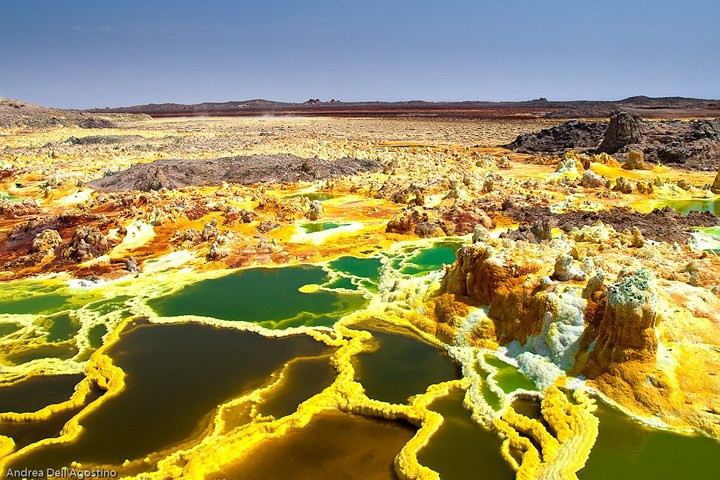 Dallol là một ngọn núi lửa ở Ethiopia, châu Phi - Ảnh: internet.