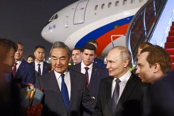 Hình ảnh lễ đón Tổng thống Nga Putin thăm Trung Quốc