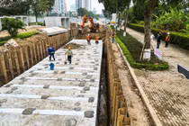 Hà Nội xuyên đêm thi công chống ngập trước mùa mưa bão 2026