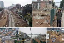 Cuộc 'lột xác' thần tốc của dự án đường Vành đai 1 đoạn Hoàng Cầu - Voi Phục