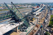 Lại sập cần cẩu xây dựng ở Thái Lan, hai người thiệt mạng