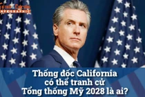 [INFOGRAPHIC] Thống đốc California có thể tranh cử Tổng thống Mỹ 2028 là ai?