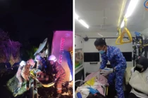 Hiện trường tai nạn xe buýt, gần 50 sinh viên thương vong