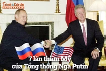 [INFOGRAPHIC] 7 lần thăm Mỹ của Tổng thống Nga Putin