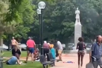 Hiện trường vụ tấn công bom xăng nhiều người bị thương ở Mỹ