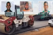 Hiện trường vụ xe lu lao vào nhóm công nhân, 3 người tử vong