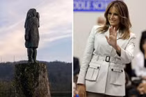 Bức tượng Đệ nhất phu nhân Mỹ Melania Trump bị lấy trộm