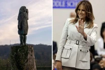 Bức tượng Đệ nhất phu nhân Mỹ Melania Trump bị lấy trộm