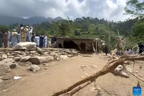 Cảnh tan hoang sau trận lũ quét kinh hoàng ở Pakistan