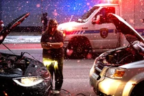 Hình ảnh nước Mỹ chìm trong mùa đông lạnh giá