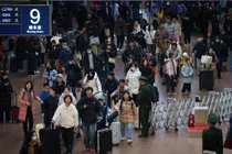 Hình ảnh người dân đổ về quê ăn Tết ở Trung Quốc