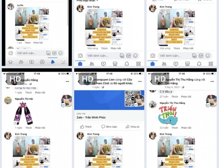 Một nạn nhân &quot;thế chấp&quot; ảnh và clip khỏa thân để vay tiền bị đối tượng Nguyễn Đức Anh bêu rếu, làm nhục trên mạng xã hội.