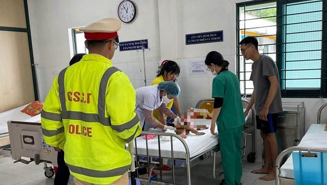 Nhờ cấp cứu kịp thời, cháu bé đã thoát khỏi nguy hiểm.