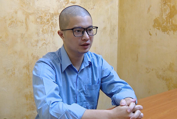 Phó Đức Nam sau khi bị bắt