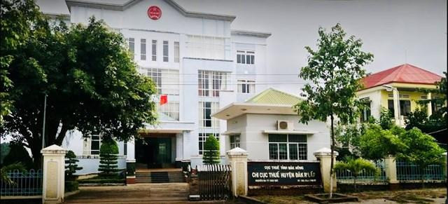 Trụ sở Chi Cục thuế huyện Đắk R’Lấp (tỉnh Đắk Nông), nơi bà Nguyễn Thị Lệ làm việc